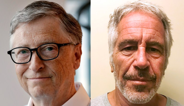 Microsoft founder Bill Gates and alleged sex trafficker Jeffrey Epstein.