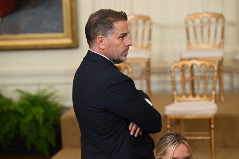 Hunter Biden attends a Presidential Medal of Freedom ceremony honoring 17 recipients in the East Room of the White House in Washington on July 7, 2022.