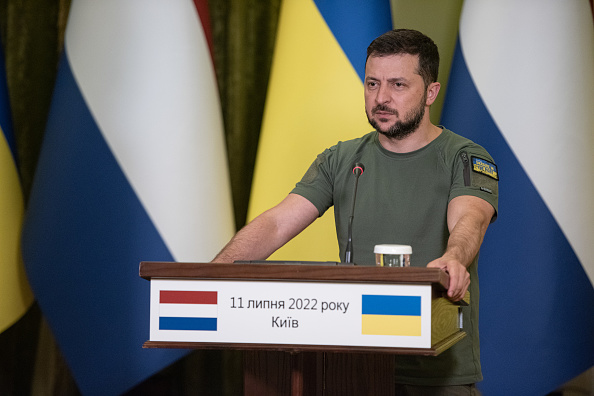 Ukrainian President Volodymyr Zelensky on July 11, 2022.