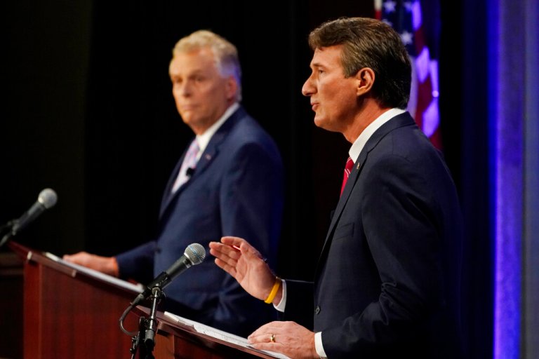 Virginia governor’s debate gets heated as McAuliffe and Youngkin trade swipes