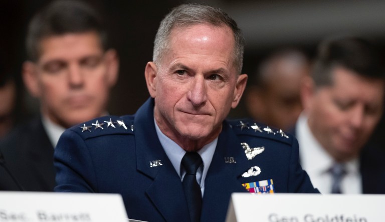 Air Force Chief of Staff David Goldfein testifies during a hearing of the Senate Armed Services Committee about about ongoing reports of substandard housing conditions Tuesday, Dec. 3, 2019 in Washington, on Capitol Hill.