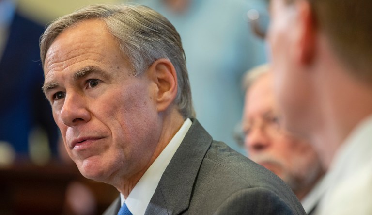Texas Gov. Greg Abbott speaks during his inauguration ceremony, in Austin, Texas, Tuesday, Jan. 15, 2019.