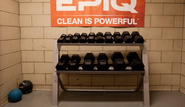 EPIQ and GNC donate gym equipment to FDNY Engine 4, Ladder 15 on Tuesday, February 5, 2013 in New York City.