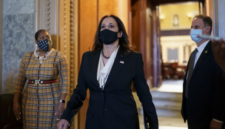 VP-elect Harris makes rare Senate appearance to help stall Trump Fed nominee