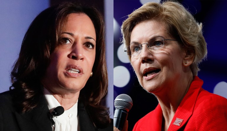 Kamala Harris and Elizabeth Warren