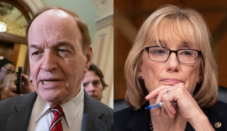 Sens. Richard Shelby (left) and Maggie Hassan (right) are pictured.
