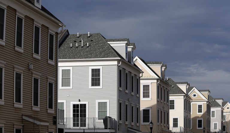 New townhouses are seen in Wood-Ridge, N.J., Monday, Feb. 26, 2018.