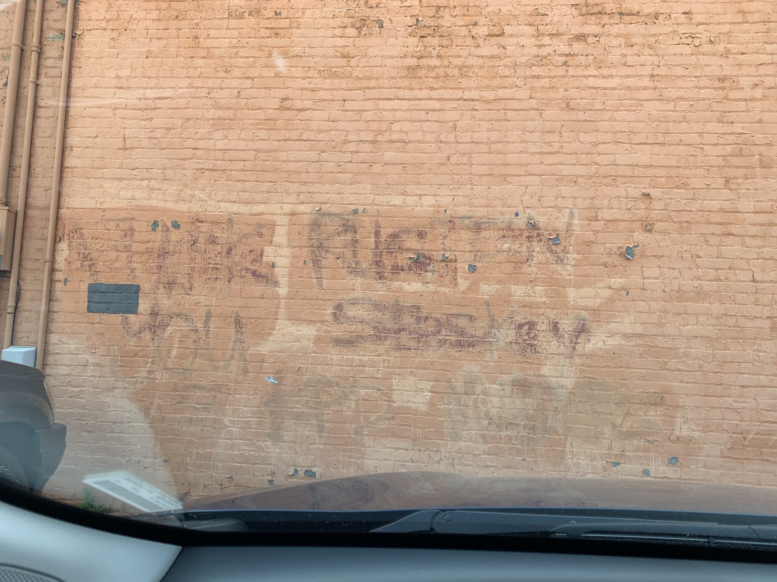 The wall outside Hidden Treasures store in Kenosha, Wis. 