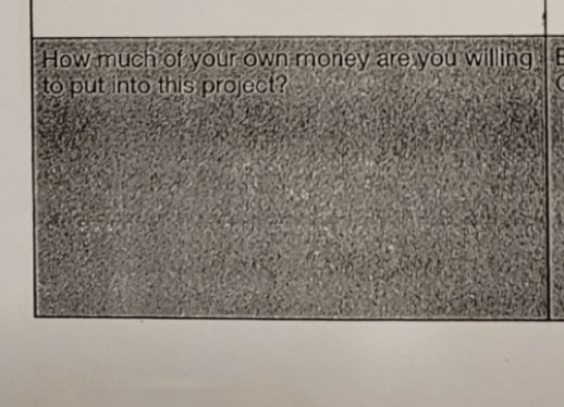 Section of packet asking teacher to contribute their own money to fund club