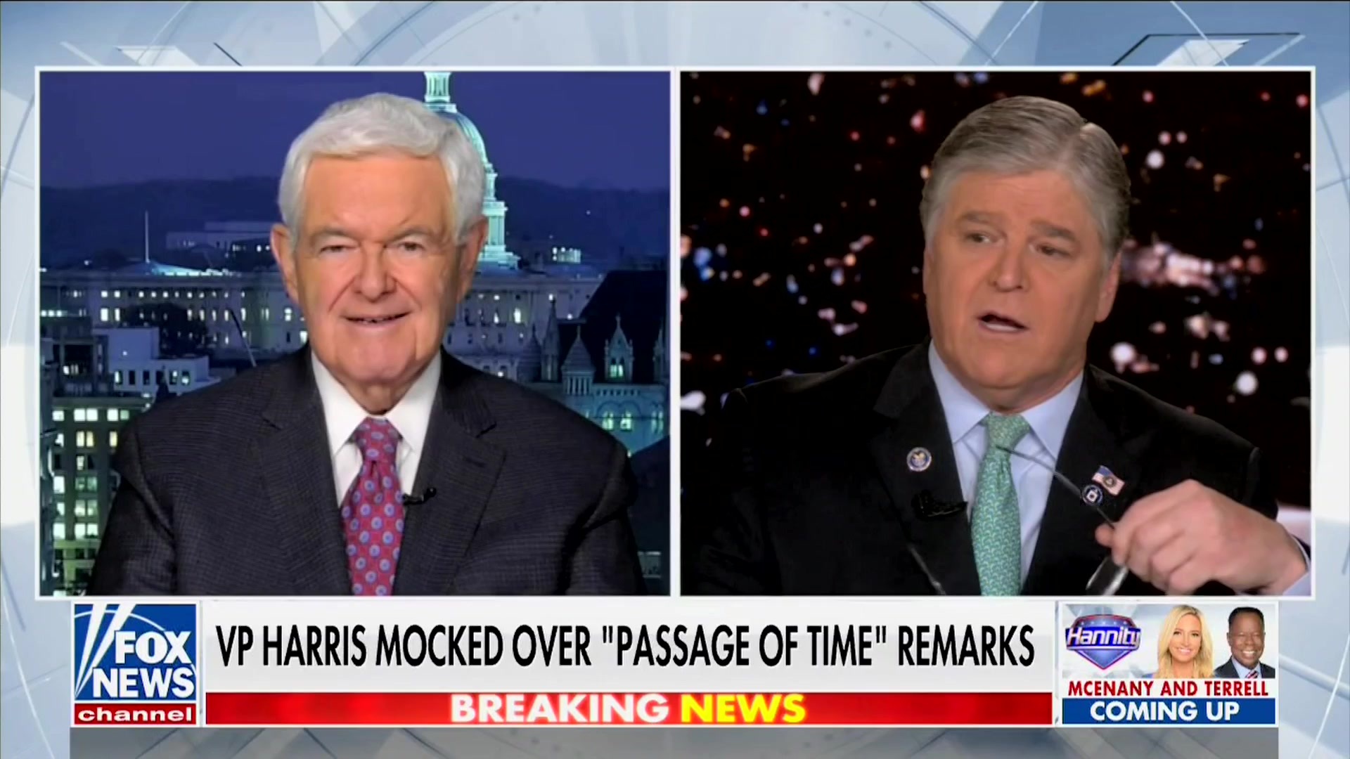 WATCH: Newt Gingrich says Kamala Harris ‘may be the dumbest person ever elected vice president’
