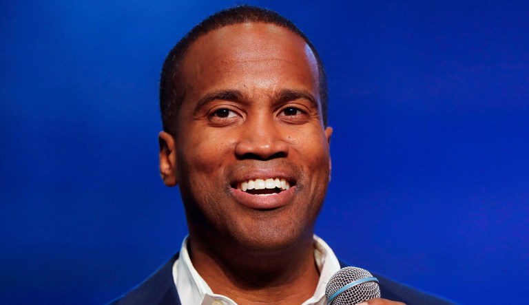 Los Angeles Lakers forward LeBron James (23) grimaces after straining his left groin, during the second half of the team's NBA basketball game against the Golden State Warriors on Tuesday, Dec. 25, 2018, in Oakland, Calif. The Lakers won 127-101.