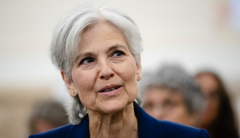 Former Green Party presidential candidate Jill Stein waits to speak at a board of elections meeting at City Hall, in Philadelphia, Wednesday, Oct. 2, 2019.