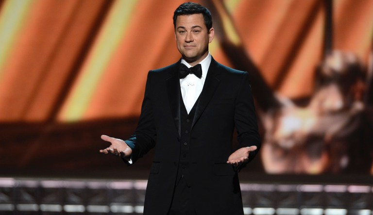 LOS ANGELES, CA - SEPTEMBER 23: Host Jimmy Kimmel onstage at the Academy of Television Arts & Sciences 64th Primetime Emmy Awards at Nokia Theatre L.A. Live on September 23, 2012 in Los Angeles, California. 