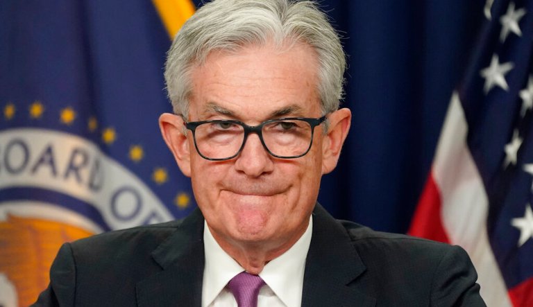 Federal Reserve Chairman Jerome Powell speaks during a news conference at the Federal Reserve Board building in Washington, Wednesday, July 27, 2022. The Fed's rate hiking cycle has begun to cause the country's economic situation to decline as fears of a recession percolate.