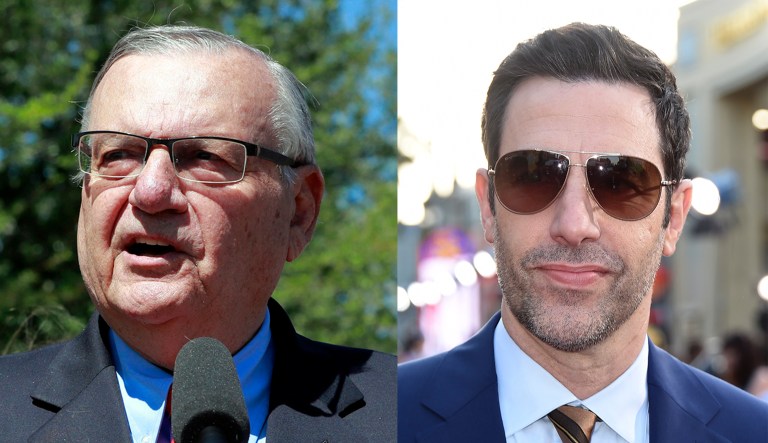 Joe Arpaio and Sacha Baron Cohen