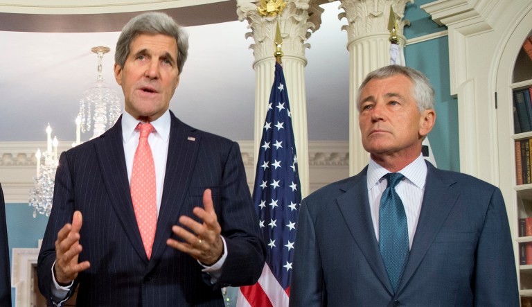 John Kerry and Chuck Hagel.