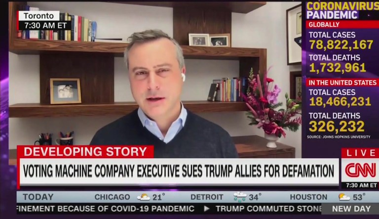 John Poulos, CEO of Dominion, on CNN on Christmas Eve 2020