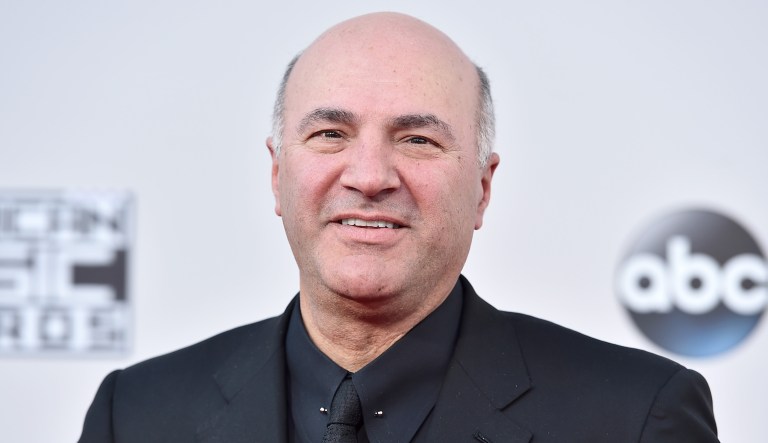 Kevin O'Leary arrives at the American Music Awards at the Microsoft Theater on Sunday, Nov. 22, 2015, in Los Angeles.