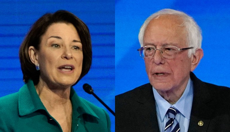 Amy Klobuchar, Bernie Sanders.