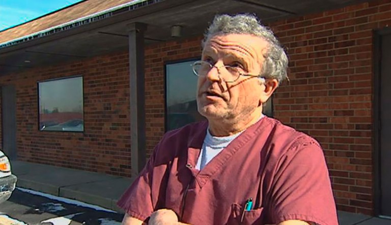 FILE - This image made from a Dec. 1, 2015, video provided by WNDU-TV shows Ulrich Klopfer in South Bend, Ind. Officials whose offices are investigating the discovery of more than 2,200 medically preserved fetal remains at an Illinois house of Dr. Klopfer who performed abortions for decades in Indiana will hold a press conference on Thursday, Sept. 19, 2019, to discuss the case. Klopfer died earlier this month.