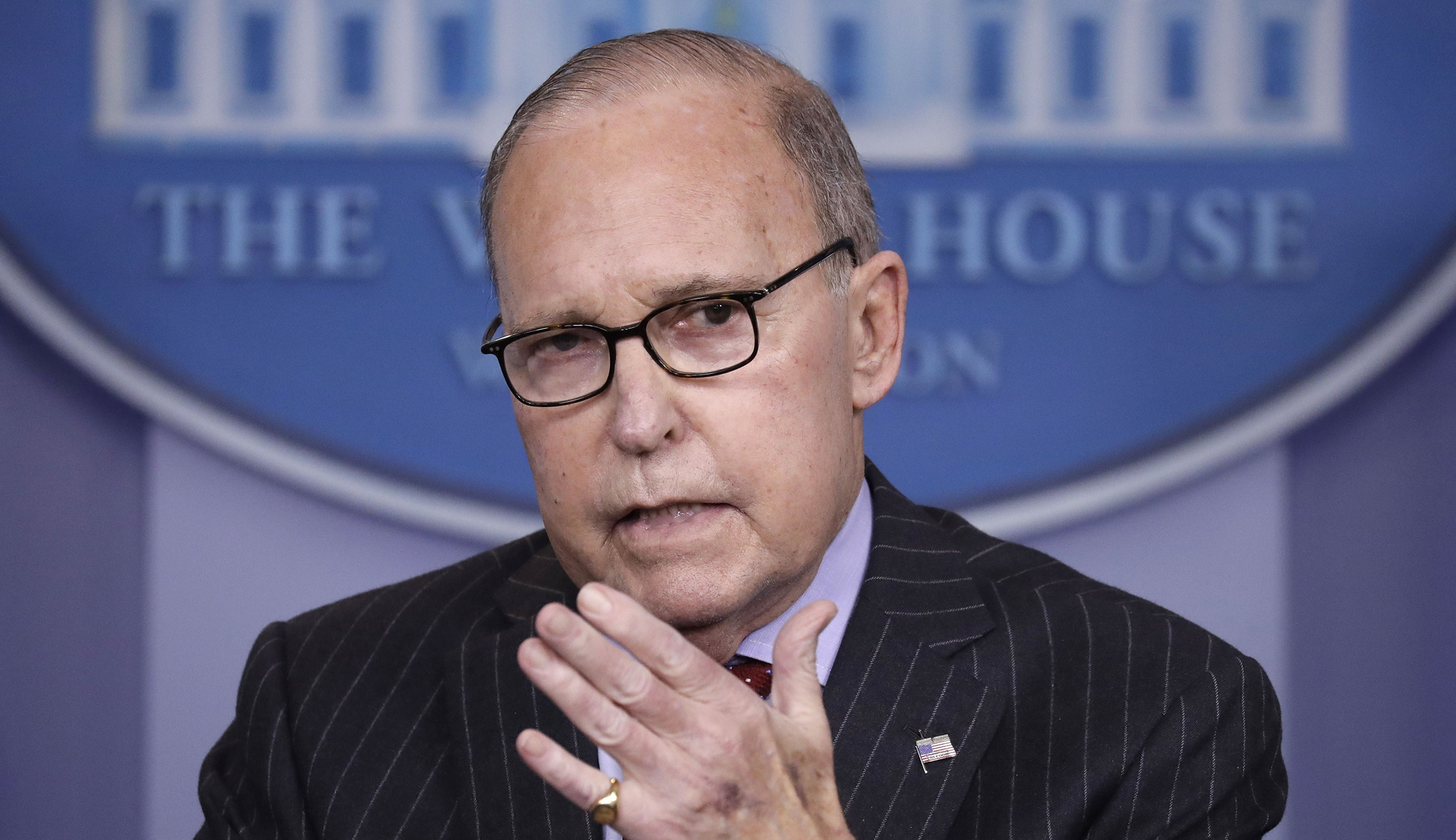 White House adviser Kudlow touts GDP numbers on campaign press call