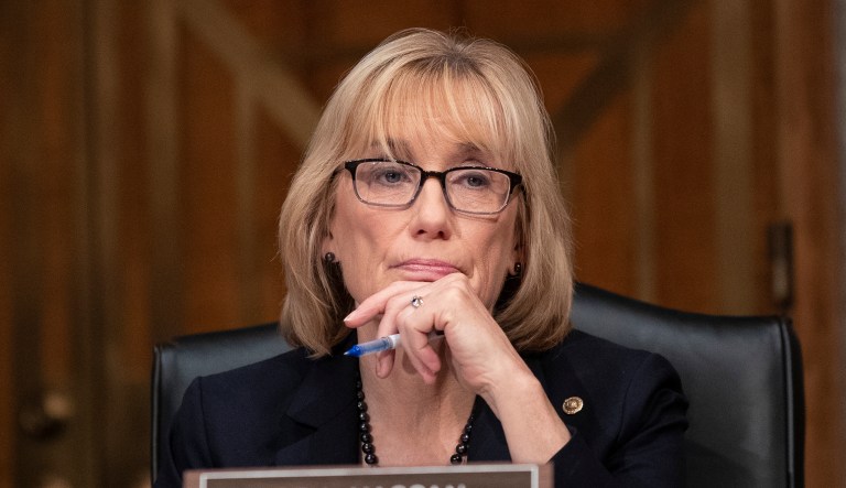 Sen. Maggie Hassan, D-N.H., listens during a hearing of the Senate Committee on Homeland Security & Governmental Affairs, on Capitol Hill, Wednesday, Oct. 10, 2018 in Washington.