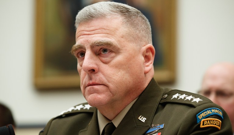 Chairman of the Joint Chiefs Gen. Mark Milley, listens during a House committee hearing on U.S. policy in Syria, Wednesday, Dec. 11, 2019, on Capitol Hill in Washington.