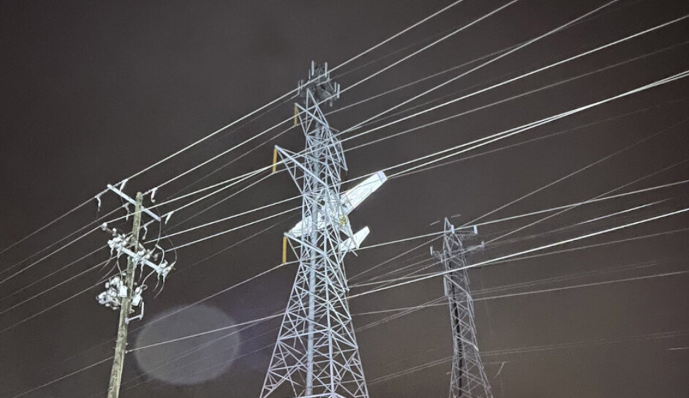 SEE IT: Pilot and passenger rescued from power lines crash in Maryland