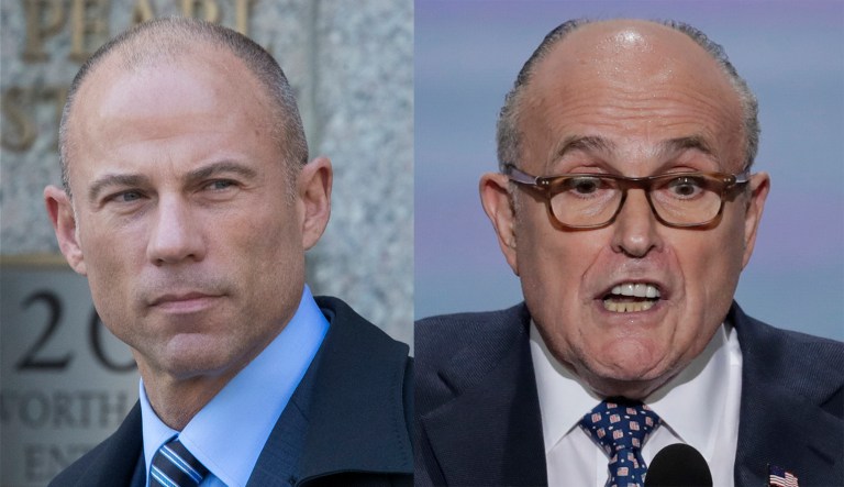 Michael Avenatti, Stormy Daniels' attorney, and Rudy Giuliani