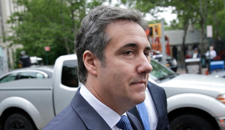 FILE - In this May 30, 2018 file photo, attorney Michael Cohen arrives to court in New York. Over 12,000 files seized from President Donald Trump's former lawyer, Cohen, cannot be turned over to prosecutors probing Cohen's business interests because they are subject to attorney-client privilege, his lawyers said Monday, June 25.