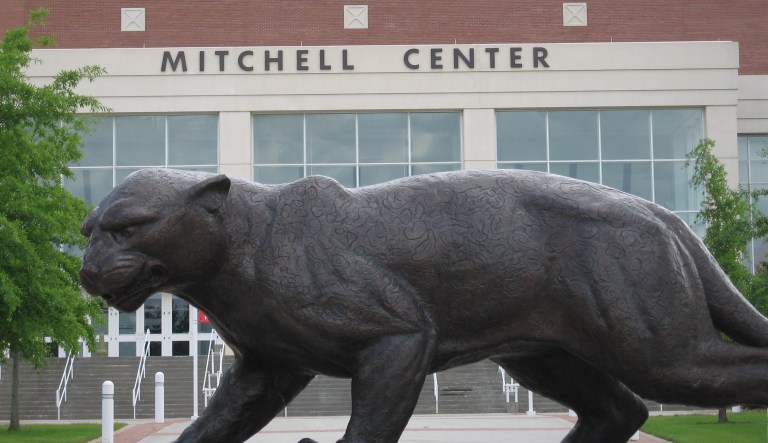 The Mitchell Center is home to the University of South Alabama Jaguars basketball team.