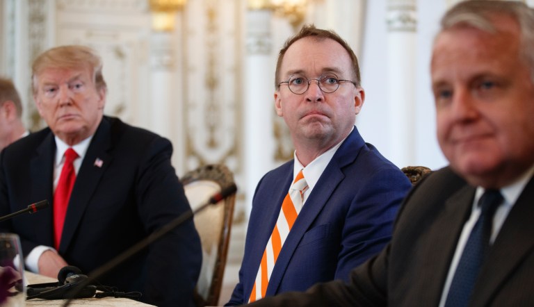 Trump refuses to defend Mick Mulvaney, heightening indications chief of staff on the way out
