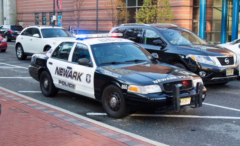 Newark, New Jersey police vehicle.