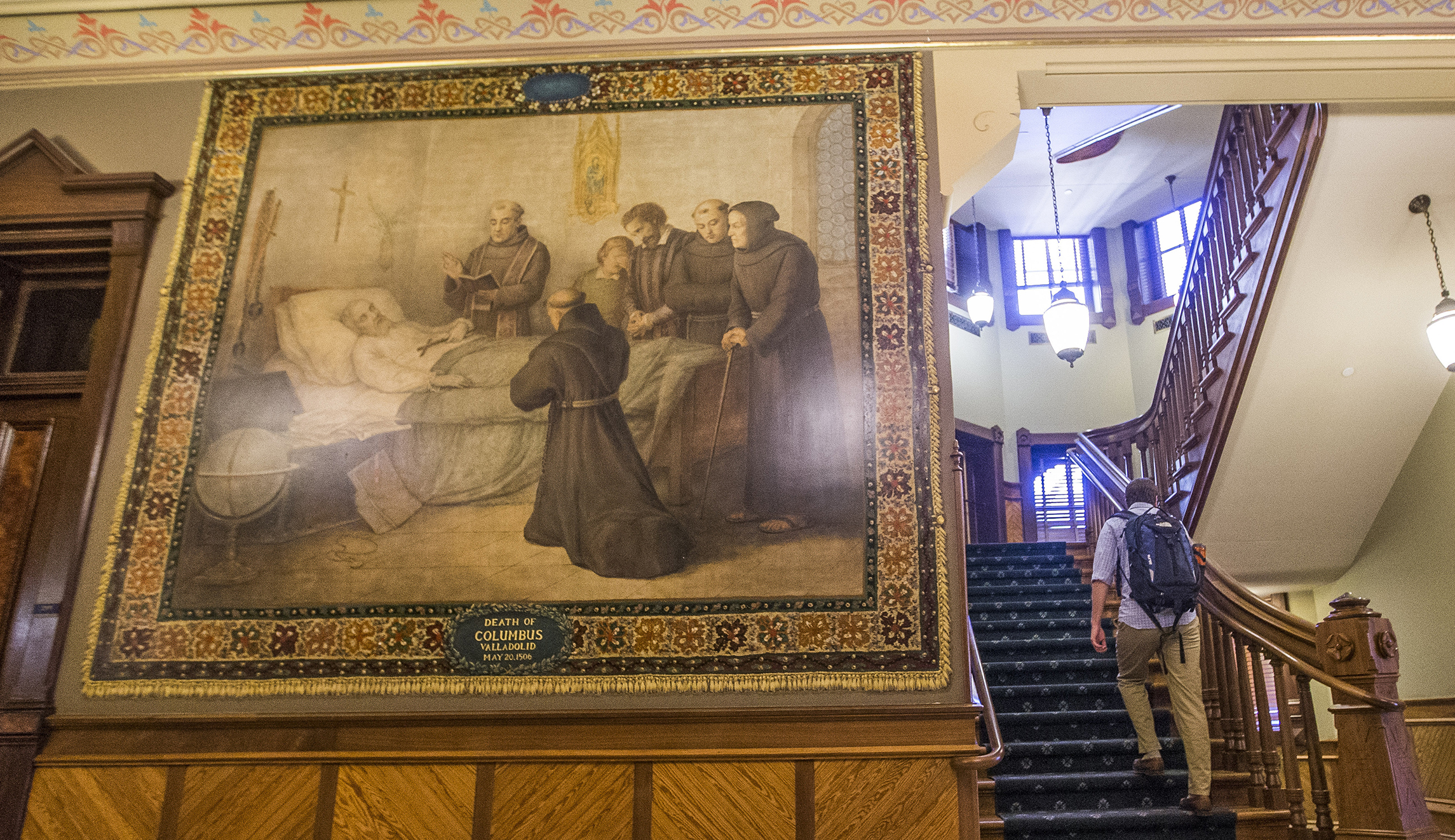 Notre Dame bows to political correctness and covers Christopher Columbus murals