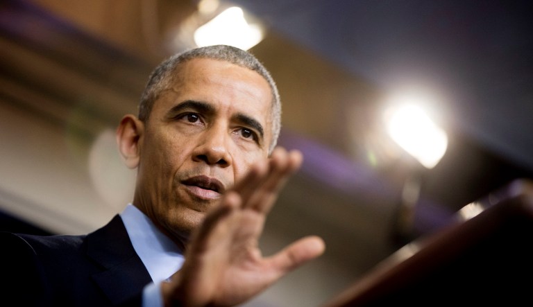 In this Dec. 16, 2016, photo, President Barack Obama speaks to the media during a news conference at the White House in Washington. The Trump administration isn't the first to grapple with the question of how to handle tens of thousands of immigrant families arriving on the U.S.-Mexico border. Four years ago, Obama faced a similar crisis when record numbers of Central American immigrants fleeing violence began showing up at the border. Officials had to deal with the same court case the current administration began fighting Thursday, June 21, 2018, a day after President Donald Trump issued a new executive order on the treatment of migrants.
