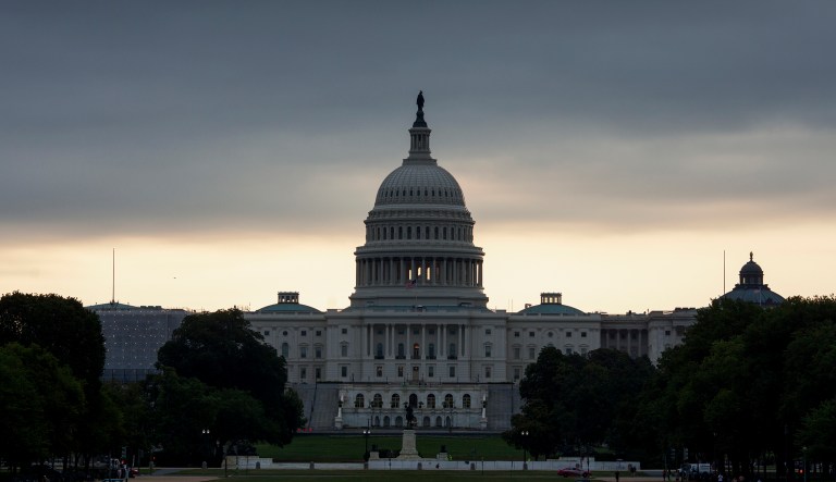 The Capitol in Washington is seen early Thursday, July 27, 2017, as the Republican majority in Congress remains stymied by their inability to fulfill their political promise to repeal and replace "Obamacare" because of opposition and wavering within the GOP ranks.