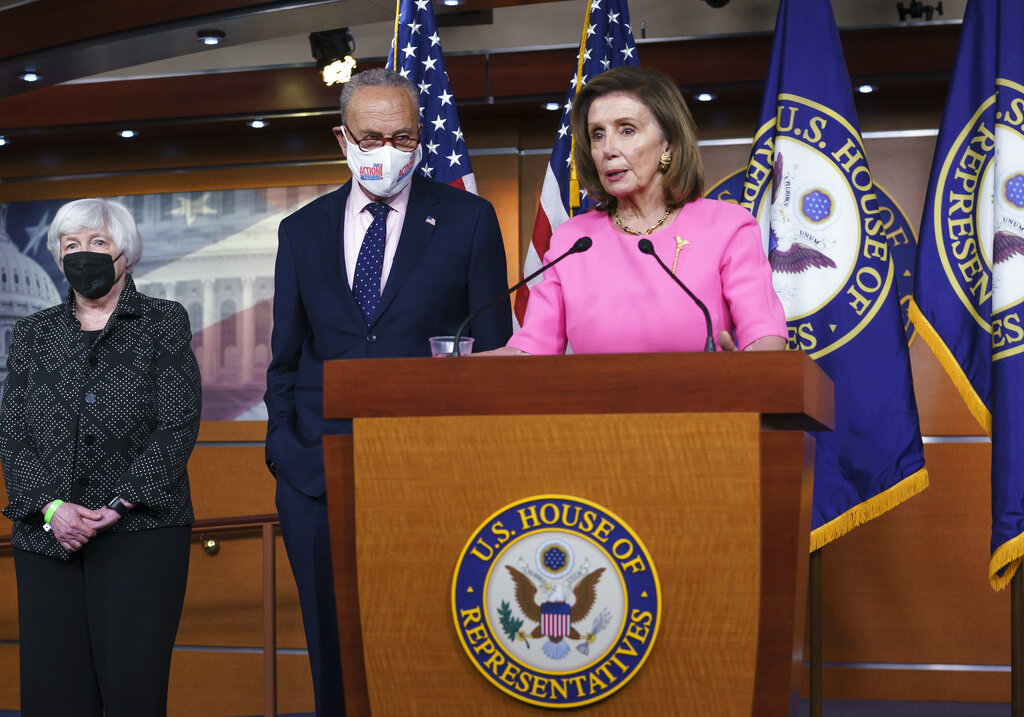 Pelosi backs ending congressional control over debt limit