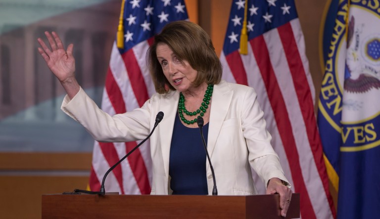 House Minority Leader Nancy Pelosi, D-Calif., holds a news conference on Capitol Hill in Washington, Thursday, March 15, 2018. Pelosi called the Pennsylvania special election this week an "upset" win and hopes that Democrat Conor Lamb will be sworn-in soon.