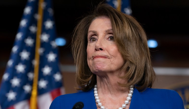 House Speaker Nancy Pelosi heaps scorn on Attorney General William Barr, saying his letter about special counsel Robert Mueller's report was "condescending," after Barr concluded there was no evidence that President Donald Trump's campaign "conspired or coordinated" with the Russian government to influence the 2016 election, during a news conference on Capitol Hill in Washington, Thursday, March 28, 2019. 