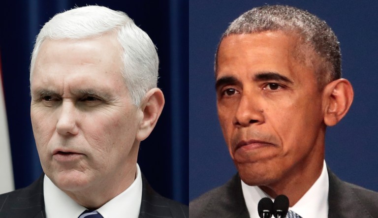 Mike Pence Barack Obama.