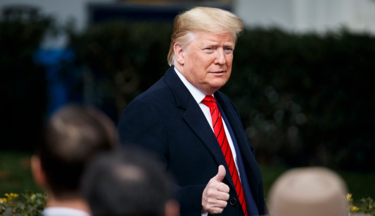 President Donald Trump speaks at a luncheon with members of the United Nations Security Council in the Cabinet Room at the White House in Washington, Thursday, Dec. 5, 2019.
