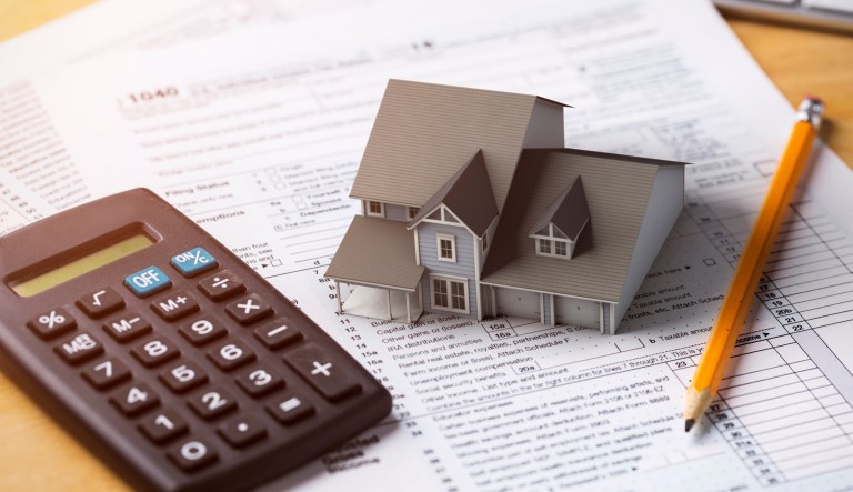 A home tax deduction concept illustrating rental income.