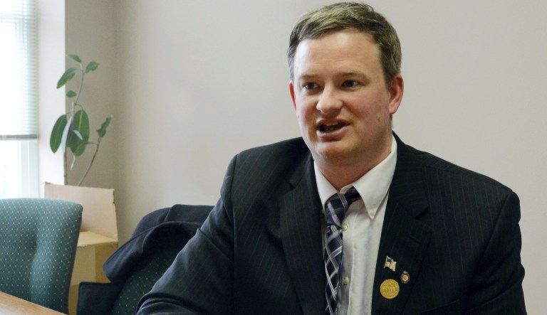 In this Feb. 23, 2014, file photo Jason Ravnsborg speaks in Sioux Falls, S.D. South Dakota Attorney General Jason Ravnsborg reported hitting a deer with his car on Saturday night but actually killed a pedestrian whose body was not found until the next day, state investigators said Monday Sept. 14, 2020. 