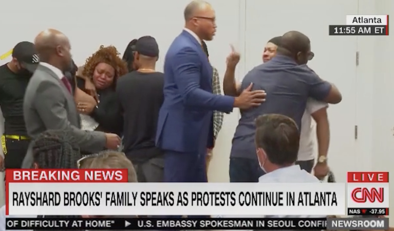 ‘Y’all took my cousin from me!’: Family of Rayshard Brooks breaks down at emotional press conference