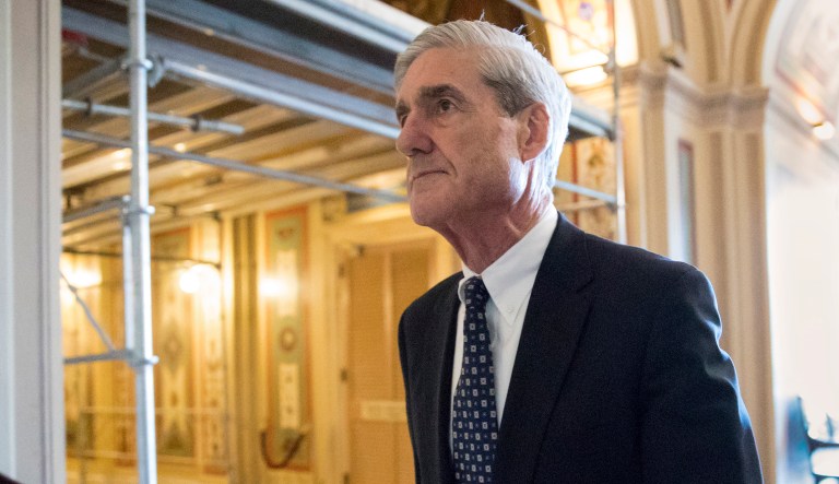 In this June 21, 2017, file photo, special counsel Robert Mueller departs after a meeting on Capitol Hill in Washington.