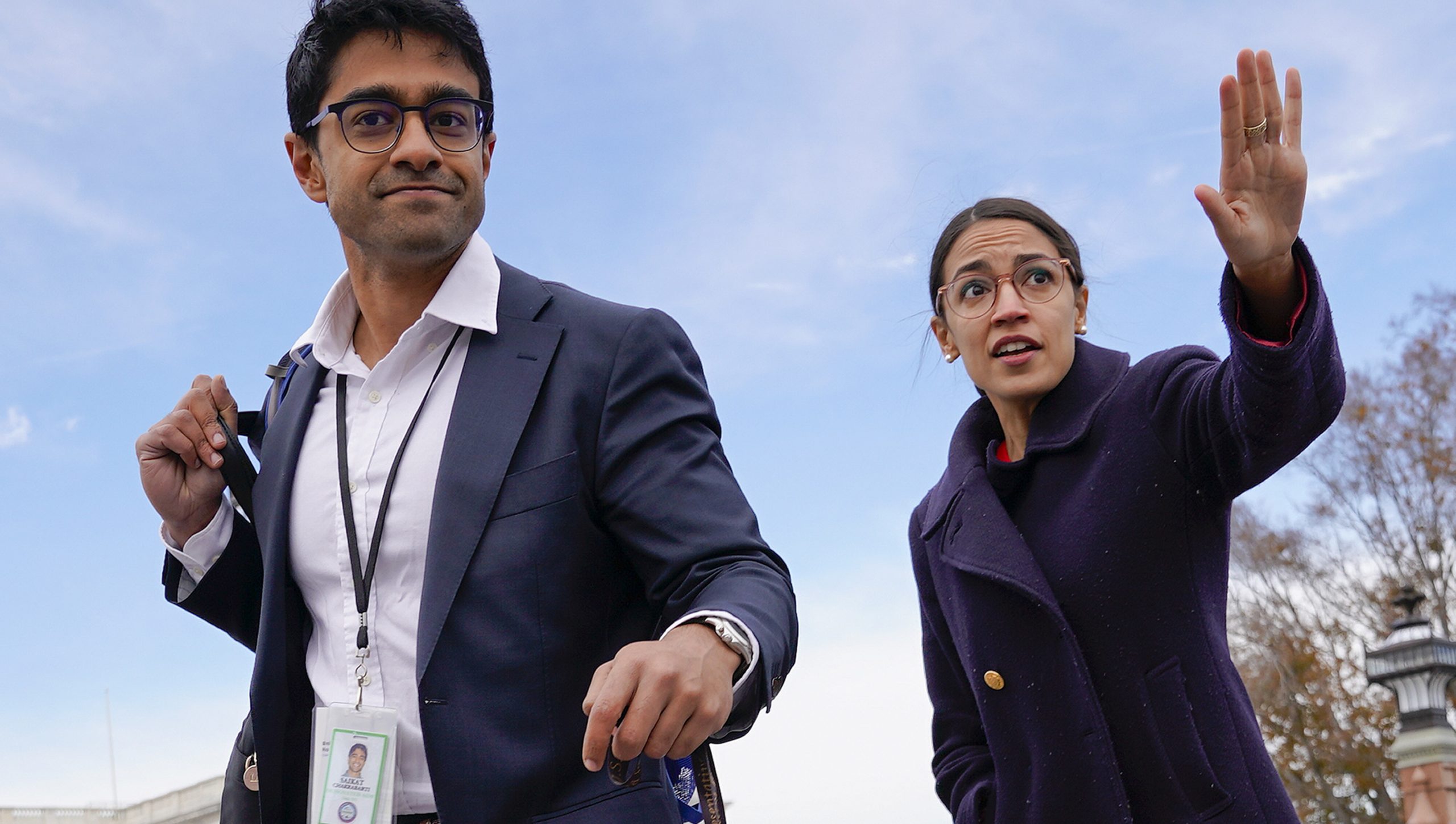 AOC chief of staff criticized for wearing shirt touting Nazi collaborator