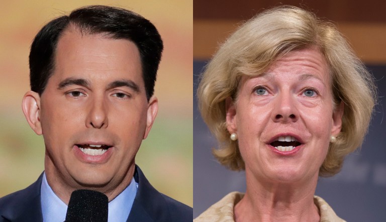 Scott Walker and Tammy Baldwin.