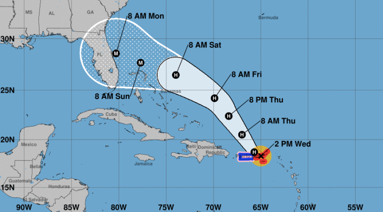 Florida in crosshairs for ‘powerful’ Hurricane Dorian after system batters Puerto Rico and Virgin Islands