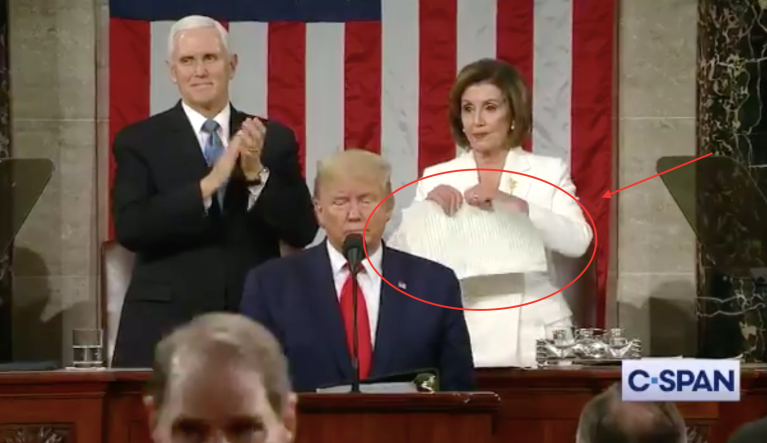 WATCH: Pelosi rips up Trump’s State of the Union address manuscript
