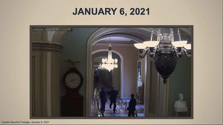 Capitol security videos revealed in impeachment trial: Romney saved and Pence evacuated